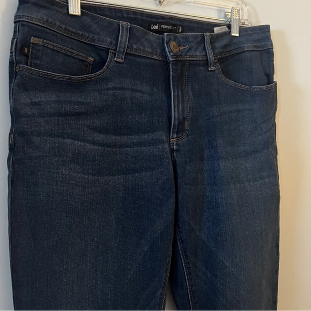 Lee Perfect Fit Blue Straight Leg Jeans Classic Style 14 Short